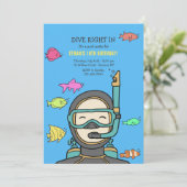 Uitnodiging voor scuba (Staand voorkant)