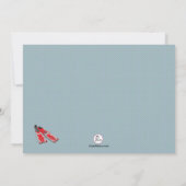 Uitnodiging voor Scuba Gear Birthday Party (Achterkant)