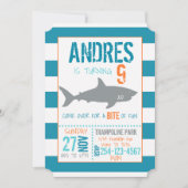 Uitnodiging voor Shark Birthday (Voorkant)