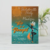 Uitnodiging voor Showgirl (Staand voorkant)