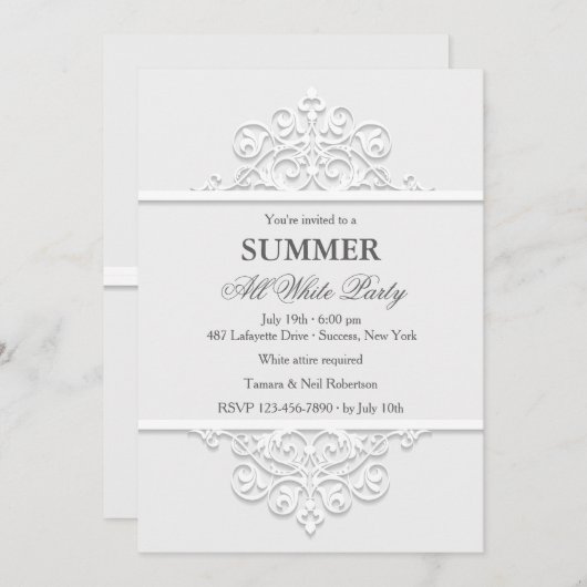 Uitnodiging voor sierpanelen (Voorkant / Achterkant)