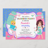 Uitnodiging voor Slumber-feestdag (Voorkant / Achterkant)