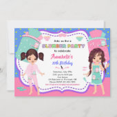 Uitnodiging voor Slumber-feestdag (Voorkant)