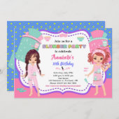 Uitnodiging voor Slumber-feestdag (Voorkant / Achterkant)