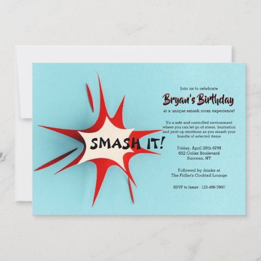 Uitnodiging voor Smash IT-therapie (Voorkant)