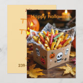 Uitnodiging voor snoep of een grap (Voorkant / Achterkant)