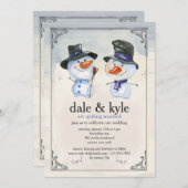 Uitnodiging voor Snowman Fellows (Voorkant / Achterkant)