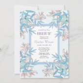 Uitnodiging voor Something Blue and Pink Too Showe (Voorkant)