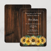 Uitnodiging voor soonbloem (Voorkant / Achterkant)