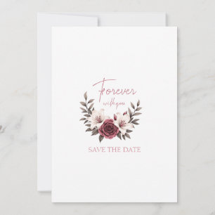 Uitnodiging voor Sophisticated Floral Micro-Weddin