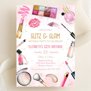 Uitnodiging voor Spa-feestje Glamour en Chique Ver