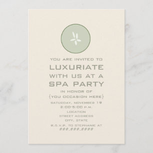 Uitnodiging voor Spa-feestje - Komkommer