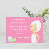 Uitnodiging voor Spa-partij (Staand voorkant)