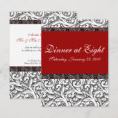 Uitnodiging voor speciale gelegenheid / huwelijksj (Voorkant / Achterkant)