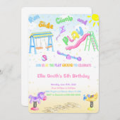 Uitnodiging voor speelplaatsen (Voorkant / Achterkant)