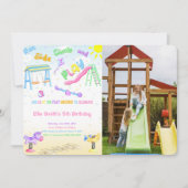 Uitnodiging voor speelplaatsfoto (Voorkant)