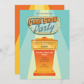Uitnodiging voor spelshowfeest (Voorkant / Achterkant)