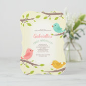 Uitnodiging voor Spring Birds (Staand voorkant)