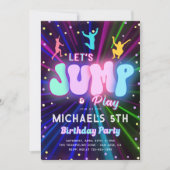 Uitnodiging voor sprinkhanen | Trampoline-partij (Voorkant)