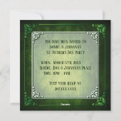  uitnodiging voor St. Patrick's Day (Achterkant)