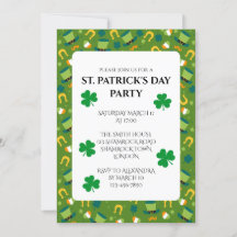 Uitnodiging voor St. Patrick's Day-feestje