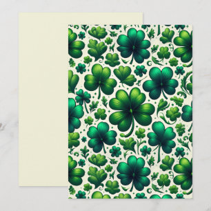 Uitnodiging voor St. Patrick's Day Shamrock Feest