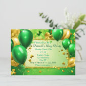 Uitnodiging voor St. Patrick's-feest (Staand voorkant)
