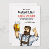 Uitnodiging voor stevige bierdrinker (Voorkant / Achterkant)