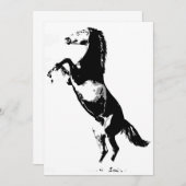 Uitnodiging voor stijgend paard (Voorkant / Achterkant)