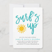 Uitnodiging voor strandfeest (Voorkant)