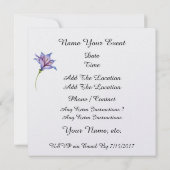 Uitnodiging voor strandfeestcocktail (Achterkant)