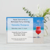 Uitnodiging voor strandpensioen (Staand voorkant)