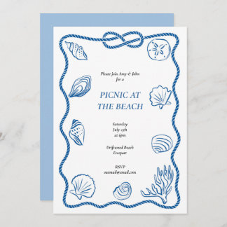 Uitnodiging voor strandpicknick
