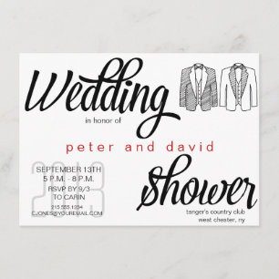 Uitnodiging voor Stropdas met zwarte weduwenwedstr