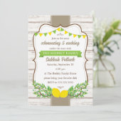 Uitnodiging voor Sukkah Potluck Sukkot (Staand voorkant)