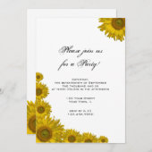 Uitnodiging voor Sunflower Edge (Voorkant / Achterkant)