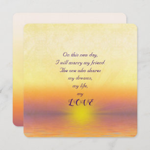 Uitnodiging voor Sunset Wedding