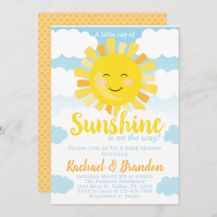 Uitnodiging voor Sunshine Baby shower
