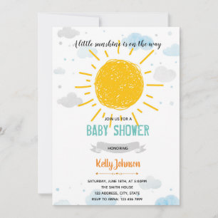 Uitnodiging voor Sunshine baby shower