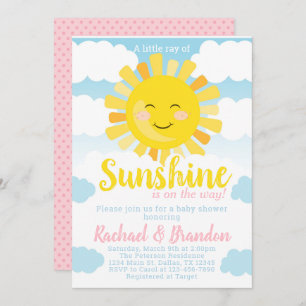 Uitnodiging voor Sunshine Baby shower