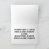 UITNODIGING VOOR SUPER BOWL PARTY (Binnen)