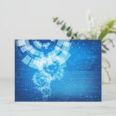 uitnodiging voor technische stijl (Staand voorkant)