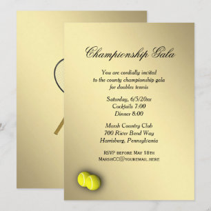 Uitnodiging voor tennisevenementen