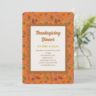 Uitnodiging voor Thanksgiving Dinner