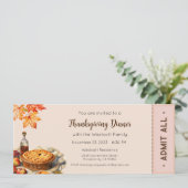 Uitnodiging voor Thanksgiving, uitnodiging voor Th (Staand voorkant)