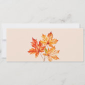 Uitnodiging voor Thanksgiving, uitnodiging voor Th (Achterkant)