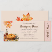 Uitnodiging voor Thanksgiving, uitnodiging voor Th (Voorkant / Achterkant)