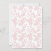 Uitnodiging voor Theetijd Baby Shower (Achterkant)