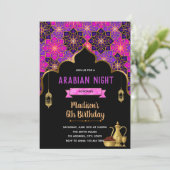 Uitnodiging voor themagedag Arabische nacht (Staand voorkant)