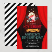 Uitnodiging voor themagefeest in de filmavond (Voorkant / Achterkant)